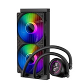 Система водяного охлаждения 1STPLAYER TS4 240 Black / 2x120mm, ARGB, IPS display / TS4-240-BK