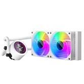 Система водяного охлаждения 1STPLAYER TS4 240 White / 2x120mm, ARGB, IPS display / TS4-240-WH