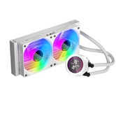 Система водяного охлаждения 1STPLAYER TS4 240 White / 2x120mm, ARGB, IPS display / TS4-240-WH