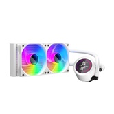 Система водяного охлаждения 1STPLAYER TS4 240 White / 2x120mm, ARGB, IPS display / TS4-240-WH