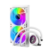 Система водяного охлаждения 1STPLAYER TS4 240 White / 2x120mm, ARGB, IPS display / TS4-240-WH