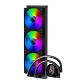 Система водяного охлаждения 1STPLAYER TS4 360 Black / 3x120mm, ARGB, IPS display / TS4-360-BK