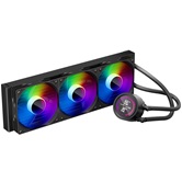 Система водяного охлаждения 1STPLAYER TS4 360 Black / 3x120mm, ARGB, IPS display / TS4-360-BK