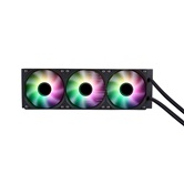 Система водяного охлаждения 1STPLAYER TS4 360 Black / 3x120mm, ARGB, IPS display / TS4-360-BK
