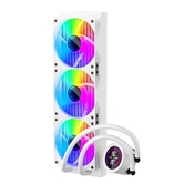 Система водяного охлаждения 1STPLAYER TS4 360 White / 3x120mm, ARGB, IPS display / TS4-360-WH