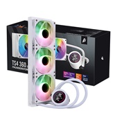 Система водяного охлаждения 1STPLAYER TS4 360 White / 3x120mm, ARGB, IPS display / TS4-360-WH