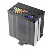 Кулер 1STPLAYER CRYO CY12L Black / 4HPx6mm, single tower, 1x120mm ARGB fan, 750-1900 RPM, 57.6 CFM, 38.2 dBA / CY12L-BK