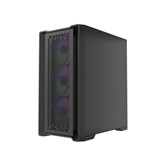 Корпус Powercase ByteFlow Micro Black LE, Tempered Glass, 4х 120mm ARGB PWM fans, чёрный, mATX  (CAMBFB-A4-LE)