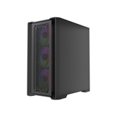 Корпус Powercase ByteFlow Micro Black LE, Tempered Glass, 4х 120mm ARGB PWM fans, чёрный, mATX  (CAMBFB-A4-LE)