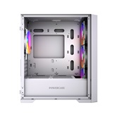 Корпус Powercase Alisio Micro X4W V2 LE, Tempered Glass, 4х 120mm ARGB PWM fans, белый, mATX  (CAMCXW-A4-LE)