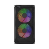 Корпус Powercase Mistral Micro A3B ARGB V2, Tempered Glass, 2x 140mm ARGB PWM+1x 120mm ARGB PWM, чёрный, mATX  (CMMAB-A3-V2)