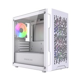 Корпус Powercase Mistral Micro D3W ARGB V2, Tempered Glass, 2x 140mm ARGB PWM+1x 120mm ARGB PWM, белый, mATX  (CMMDW-A3-V2)