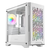 Корпус Powercase Mistral Micro D3W ARGB V2, Tempered Glass, 2x 140mm ARGB PWM+1x 120mm ARGB PWM, белый, mATX  (CMMDW-A3-V2)