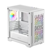 Корпус Powercase Mistral Micro D3W ARGB V2, Tempered Glass, 2x 140mm ARGB PWM+1x 120mm ARGB PWM, белый, mATX  (CMMDW-A3-V2)