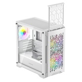 Корпус Powercase Mistral Micro D3W ARGB V2, Tempered Glass, 2x 140mm ARGB PWM+1x 120mm ARGB PWM, белый, mATX  (CMMDW-A3-V2)