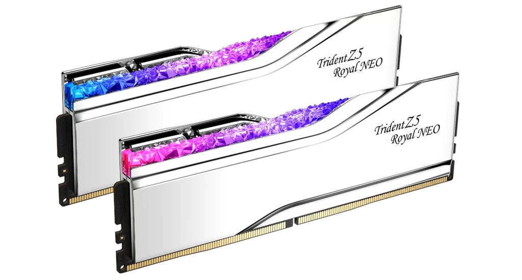 Модуль памяти DDR5 G.SKILL TRIDENT Z5 ROYAL NEO RGB 96GB (2x48GB) 6000MHz CL28 (28-36-36-96) 1.35V / F5-6000J2836F48GX2-TR5NS