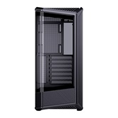 Корпус JONSBO D400 Black без БП, боковая панель из закаленного стекла (панорама), mini-ITX, micro-ATX, ATX, черный