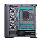 Корпус JONSBO D400 Black без БП, боковая панель из закаленного стекла (панорама), mini-ITX, micro-ATX, ATX, черный