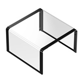 Корпус JONSBO V12 Black без БП, боковая панель из закаленного стекла (панорама), mini-ITX, micro-ATX, черный