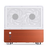 Корпус JONSBO V12 White без БП, боковая панель из закаленного стекла (панорама), mini-ITX, micro-ATX, белый