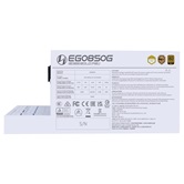 Блок питания Lian Li EG0850G / White / ATX 3.1, 850W, 80 PLUS Gold, PCIe 5.1, APFC, 120mm FDB Fan, Fully Modular / G9P.EG0850G.W000.RU