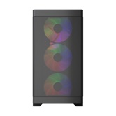 Корпус Powercase Mistral Micro A13B, Tempered Glass, 4x120mm FRGB fan, чёрный, mATX  (CMMA13B-L4)