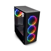 Корпус XASTRA  A300 4FRGB  Black ATX/Mesh/ full-size TG / 4x120mm FR120-FRGB fans/ A300-4FR12F
