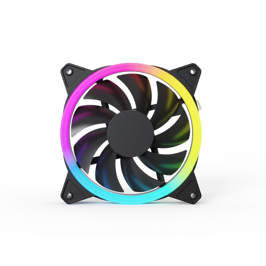 Корпус XASTRA  A311 4FRGB  Black ATX/Mesh/ full-size TG / 4x120mm FR120-FRGB fans/ A311-4FR12F
