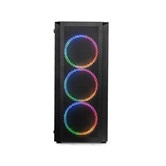 Корпус XASTRA  A311 4FRGB  Black ATX/Mesh/ full-size TG / 4x120mm FR120-FRGB fans/ A311-4FR12F