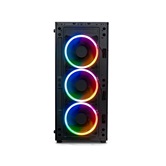Корпус XASTRA  A311 4FRGB  Black ATX/Mesh/ full-size TG / 4x120mm FR120-FRGB fans/ A311-4FR12F
