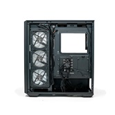 Корпус XASTRA Q600 4ARGB-C10 Black ATX/Aquarium/Screewless/3x120mm ARGB PWM FM fans/Argb+PWM HUB 10port/ Q600-4FM12A-C10