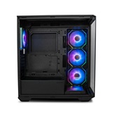 Корпус XASTRA Q600 4ARGB-C10 Black ATX/Aquarium/Screewless/3x120mm ARGB PWM FM fans/Argb+PWM HUB 10port/ Q600-4FM12A-C10