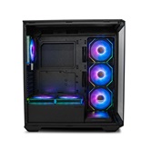 Корпус XASTRA Q600 6ARGB-C10 Black ATX/Aquarium/Screewless/6x120mm ARGB PWM FM fans/Argb+PWM HUB 10port/ Q600-6FM12A-C10