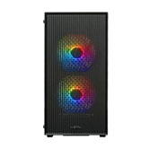 Корпус XASTRA  A307M 3FRGB Black mATX/Mesh/ tempered glass / 3x 120mm FC120 FRGB fans/ A307M-3FC12BK