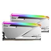 Модуль памяти DDR5 Netac Z RGB DDR5-6800 32GB (16GBx2) C32 Silver (34-45-45-108) 1.4V / NTZED5P68DP-32S / Silver