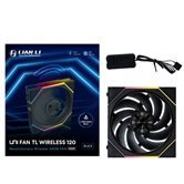 Вентилятор Lian Li UNI FAN TL WIRELESS 120 / 12TL1W1B BLACK / 120x124x28мм (PWM, ARGB, 2600 об/мин (Max.), 33dBa) / G99.12TL1W1B.R0