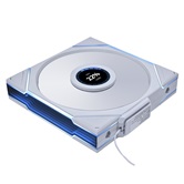 Вентилятор Lian Li UNI FAN TL WIRELESS LCD 140 Reverse Blade / 14RTLLCD1W1W WHITE / 140x140x28мм (PWM, ARGB, 1600 об/мин (Max.), 29,4dBa) / G99.14RTLLCD1W1W.R0