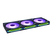 Комплект вентиляторов (3шт.) Lian Li UNI FAN SL-INF WIRELESS 120 / 12SLIN1W3B BLACK / 120x122,1x25мм (PWM, ARGB, 2300 об/мин (Max.), 29,2dBa) / G99.12SLIN1W3B.R0