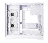 Корпус CHIEFTEC VISIO WHITE GM-30W-TG-OP без БП, боковое окно (панорама) из закаленного стекла, 6xPWM ARGB 120мм вентиляторов, белый, ATX
