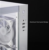 Корпус CHIEFTEC VISIO WHITE GM-30W-TG-OP без БП, боковое окно (панорама) из закаленного стекла, 6xPWM ARGB 120мм вентиляторов, белый, ATX