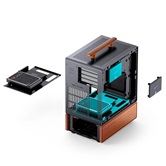Корпус JONSBO T7 Black без БП, боковая панель из закаленного стекла, mini-ITX, micro-ATX, черный