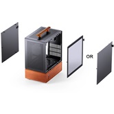 Корпус JONSBO T7 Black без БП, боковая панель из закаленного стекла, mini-ITX, micro-ATX, черный