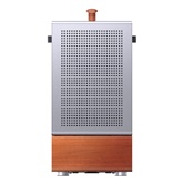 Корпус JONSBO T7 Silver без БП, боковая панель из закаленного стекла, mini-ITX, micro-ATX, серебристый
