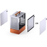 Корпус JONSBO T7 Silver без БП, боковая панель из закаленного стекла, mini-ITX, micro-ATX, серебристый
