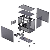 Корпус JONSBO D32 PRO MESH Black без БП, mini-ITX, micro-ATX, черный