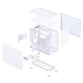 Корпус JONSBO D32 PRO MESH White без БП, mini-ITX, micro-ATX, белый