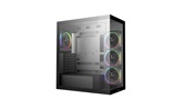 Корпус Deepcool CG580 4F V2 без БП, боковое окно (панорама), 4x120mm ARGB PWM вентилятора, черный, ATX