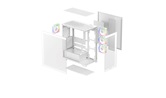 Корпус Deepcool CG580 4F V2 WH без БП, боковое окно (панорама), 4x120mm ARGB PWM вентилятора, белый, ATX