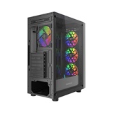 Корпус Powercase Mistral EA20, Tempered Glass, 4x 120mm FRGB Fan, чёрный, ATX  (CMAEA20-L4)