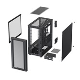 Корпус XASTRA  A411M 4ARGB-FC Black mATX/Mesh /ScrewlessTG+mesh panel/ 4x120mm ARGB PWM FC fans/ A411M-4FC12A